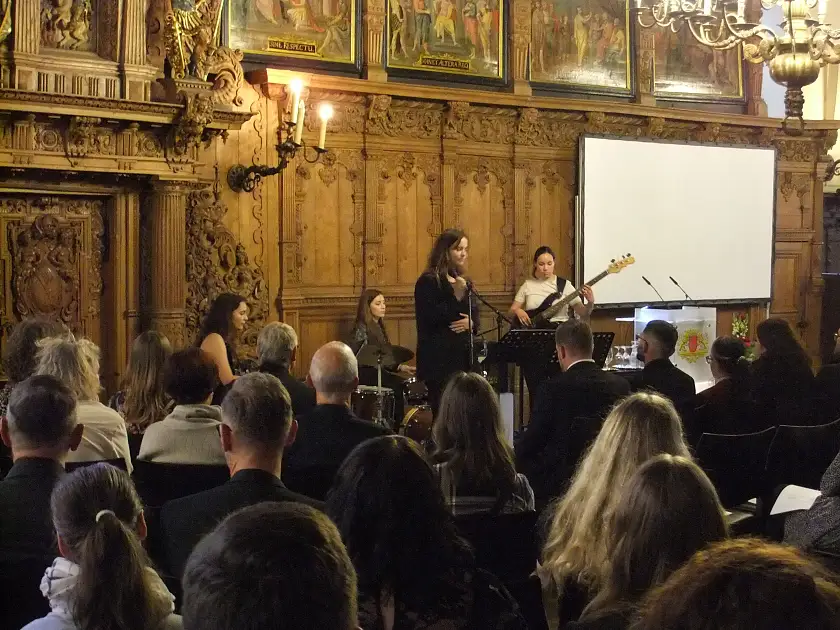 &bdquo;Quartetthundert18&ldquo; spielt auf dem Senatsempfang